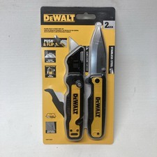 DeWalt 2 Pc. Folding Utility and Pocket Knife Set #DWHT10997