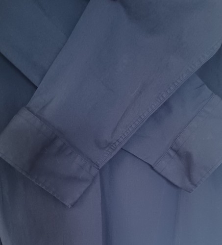Express Slim 1MX Dress Shirt Mens XL Blue Stretch - Picture 4 of 9