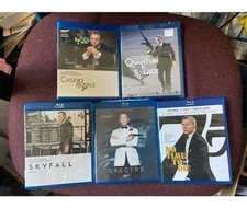 James Bond 007, Daniel Craig, Spectre, No Time To Die Blu-ray Collection 5 Movie