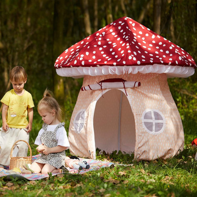 Mushroom Tent Kids Playhouse Tent   Boys and Girls Play Fort with Exquisite Desi