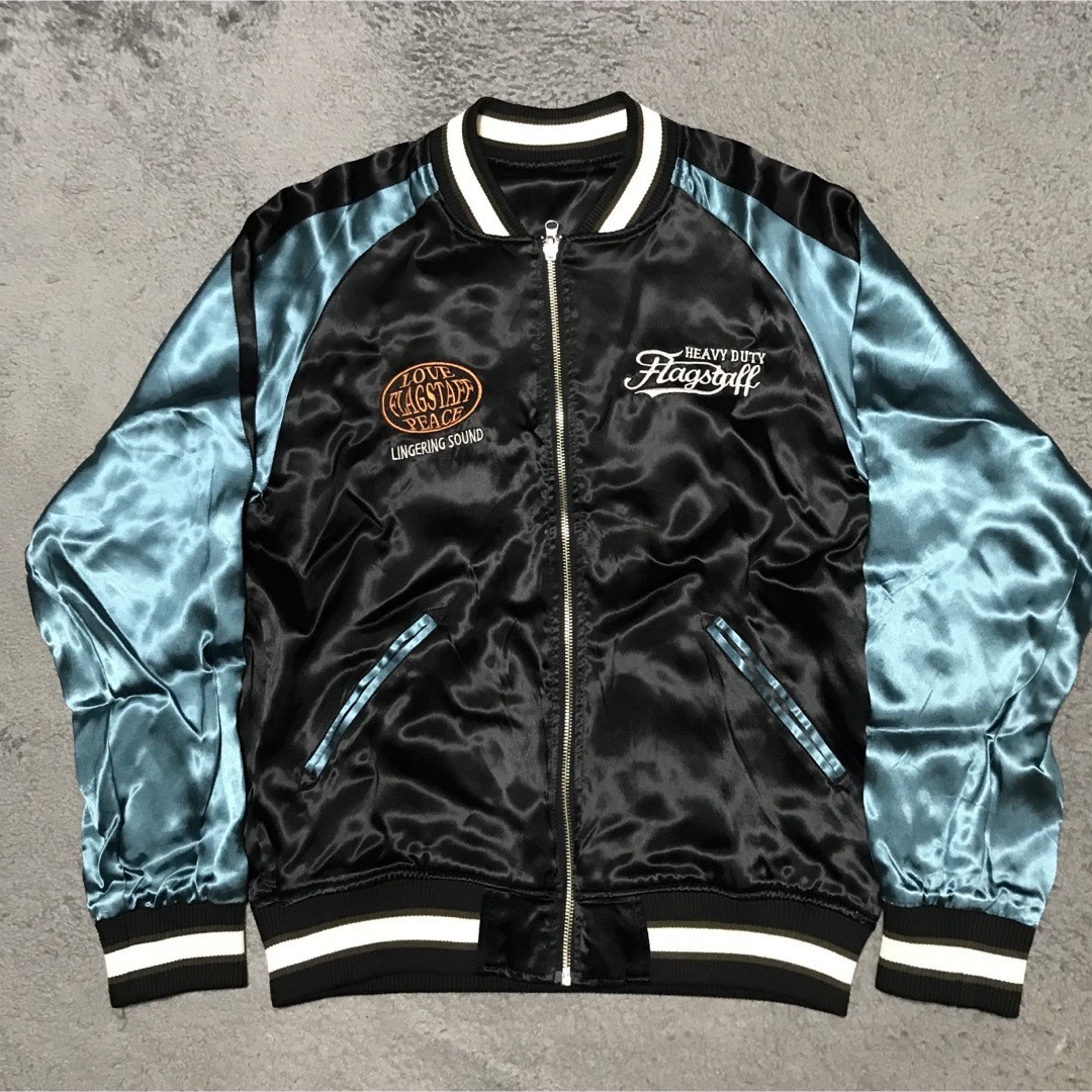 FLAGSTUFF PEANUTS Collaboration Black Rayon Embro… - image 6