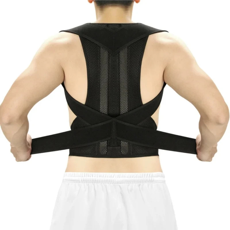 Correcteur de posture dorsale réglable avec sangles de soutien enfant