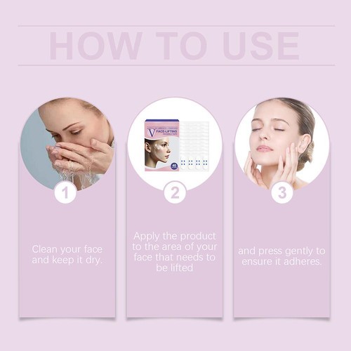 V-Face Lifting Invisible Adhesive Tape -face Lift Tape with Bands-Neck Tap C3W9 - Picture 16 of 20