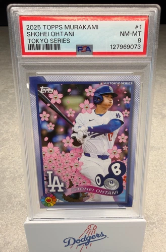 2025 TOPPS TAKASHI MURAKAMI + MLB WORLD TOUR TOKYO SERIES #1 SHOHEI OHTANI PSA 8