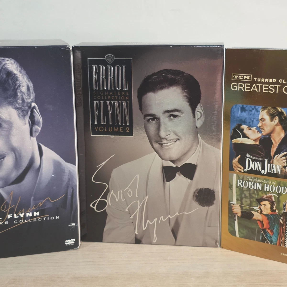 Errol Flynn DVD Collection x15 Disc Set The Signature & TCM R4 PAL Classics