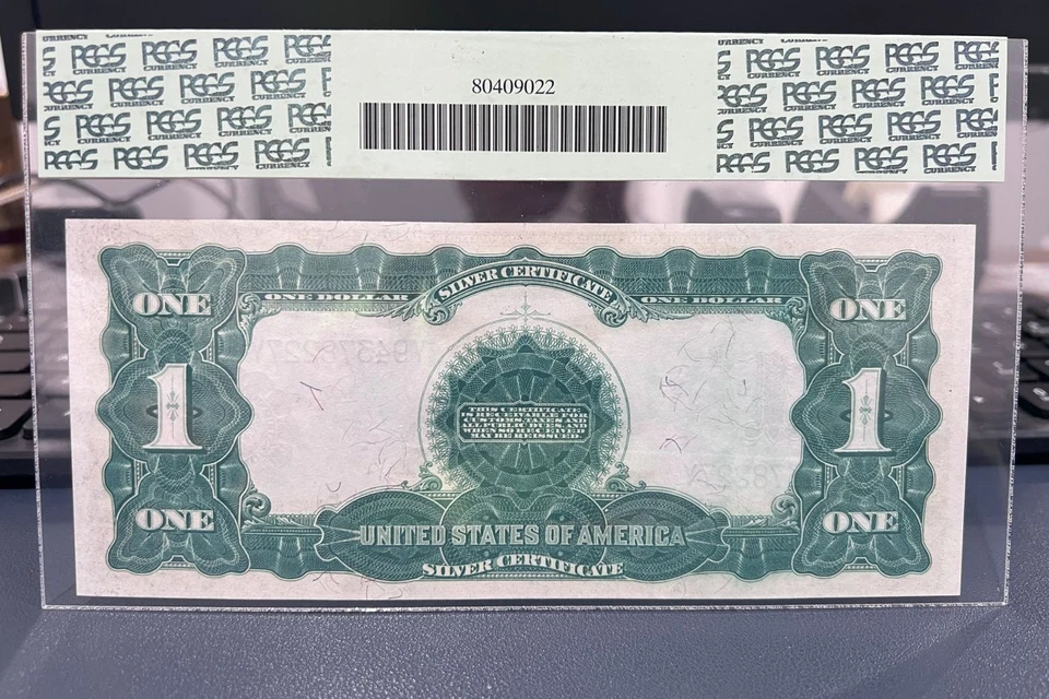 1899 $1 SILVER CERTIFICATE BLACK EAGLE TEEHEE/BURKE PCGS 66PPQ (ADJJ) GEM NEW - Image 2 of 3