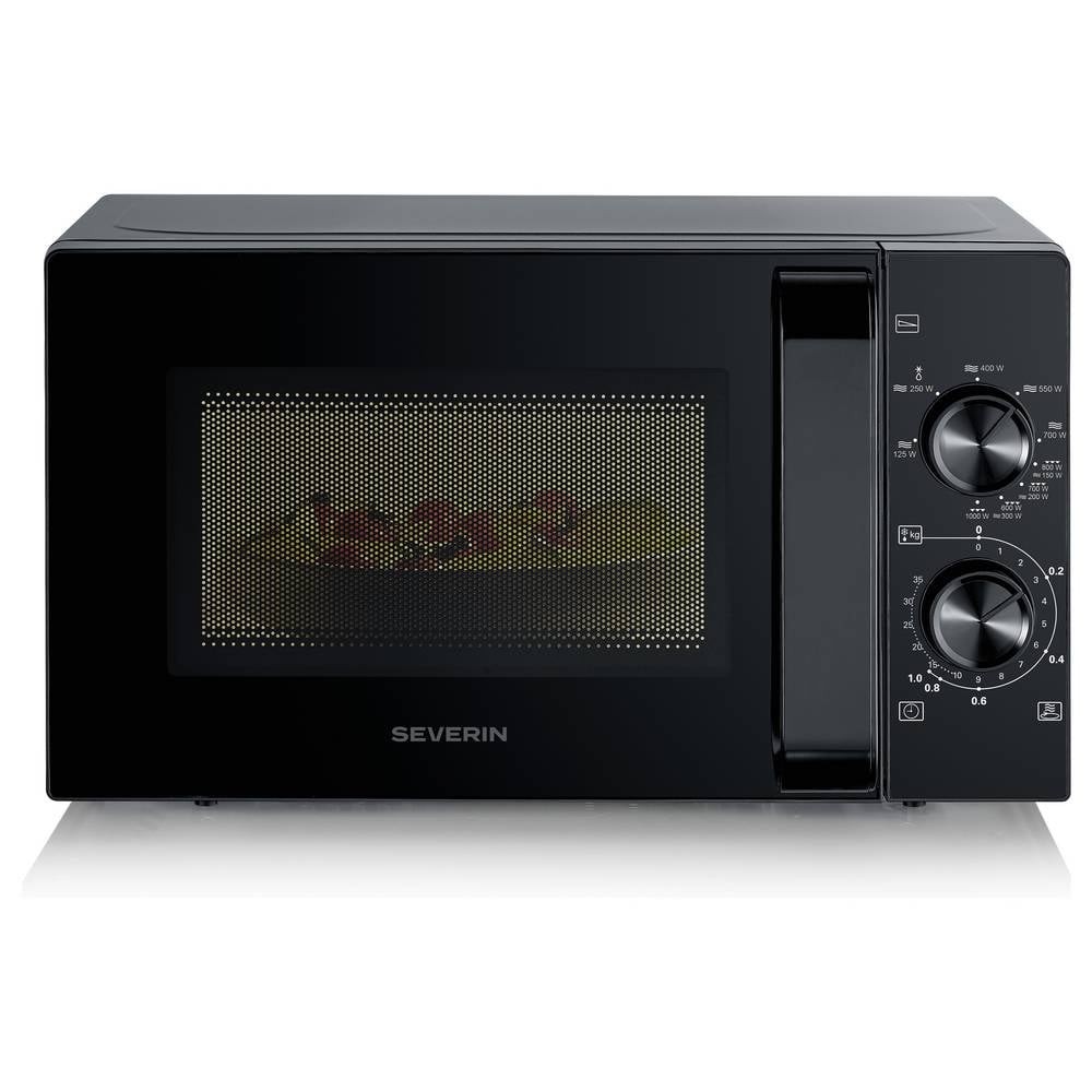 Micro-ondes mécanique Severin 7792 noir 900 W pose libre - 3