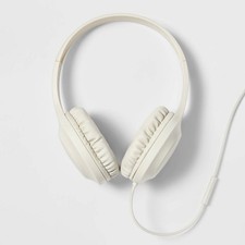 heyday Wired On-Ear Headphones Mist Ivory Built-In Mic 3.5mm Jack
