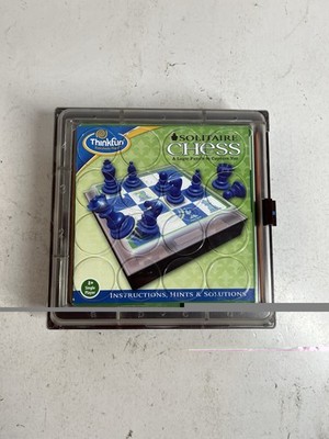 ThinkFun Solitaire Chess Single Player Logic Puzzle Game w/ Cards Complete