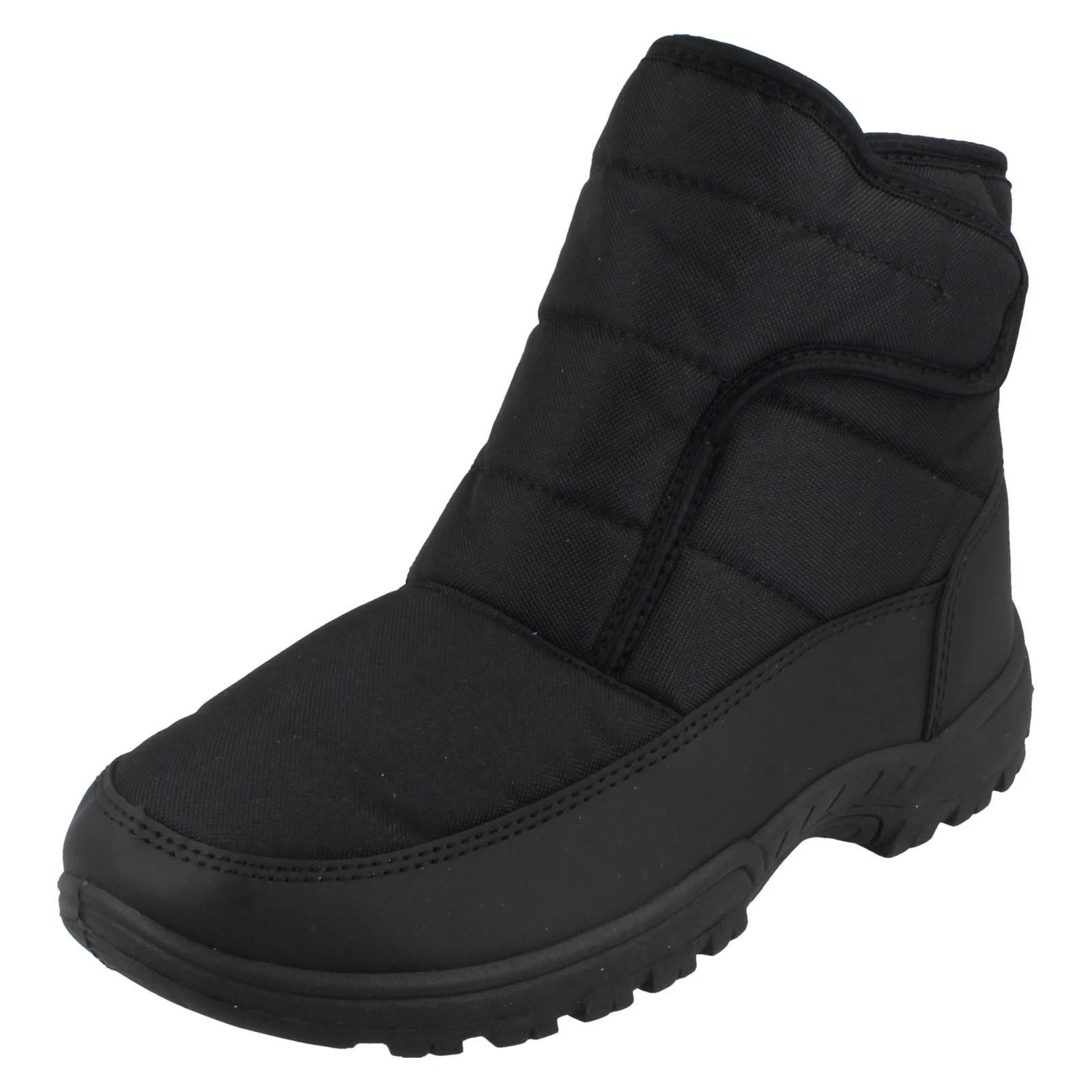 Mens Cushion Walk Fur Lined Snow Boots With Thermo-Tex Ideal Winter Wear, CW82