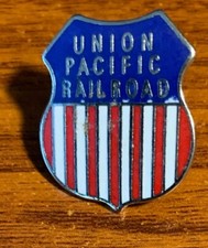 Vintage Union Pacific Railroad Pin Used
