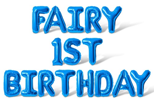 FAIRY 1ST BIRTHDAY Letter Balloon Banner - Party Decorations For One Year Old - Picture 11 of 55