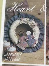 UNCUT Vintage 1988 McCall’s Crafts 3881 Seasonal Monthly Wreaths ￼Heart & Sole