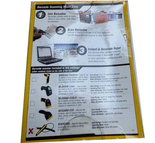 Barcode Scanner Wasp WWR2900 Pen Barcode Scanner - Picture 2 of 3