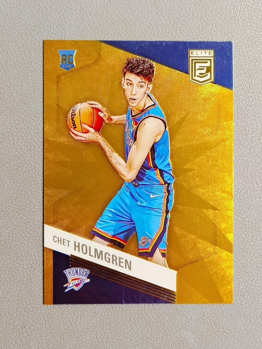 2022-23 Panini Donruss Elite Chet Holmgren Orange Rookie RC #241