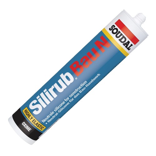 Soudal Silirub Bau N Bausilikon Silikon Dichtstoff 300ml Kartusche - Bild 1 von 5