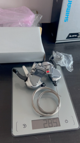 NOS Shimano Ultegra SL-R770 2x10s Flat Bar Road Trigger Shifters NEW - Video 1 of 1