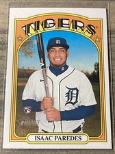 2021 Topps Heritage High Number Baseball Base Rookie #648 Isaac Paredes RC