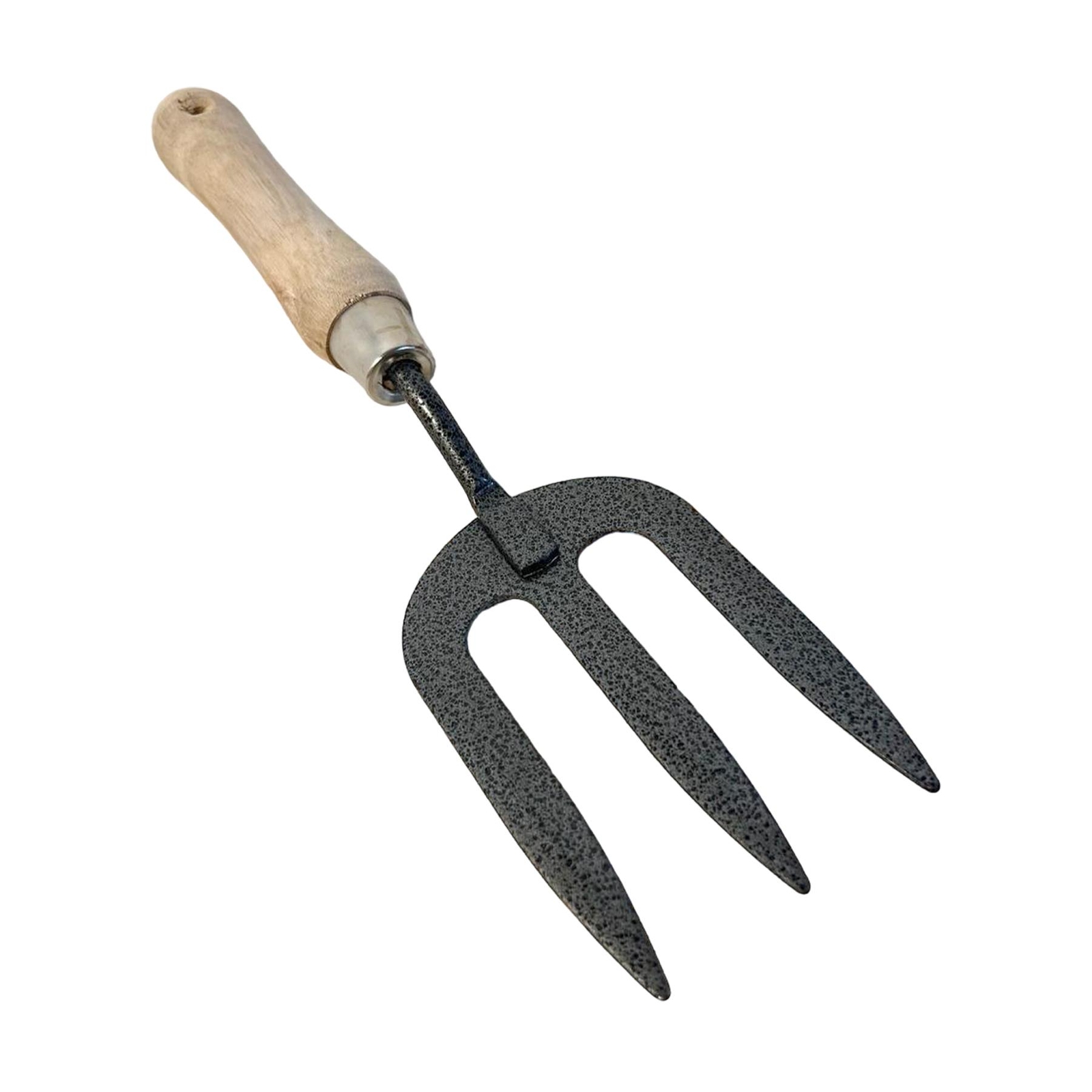 METAL GARDEN HAND FORK with WOODEN HANDLE | Gardeners Tool | Metal Garden Tools