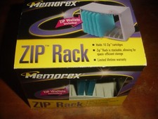 Memorex Zip Rack with 2 Zip Wallets Pre-owned