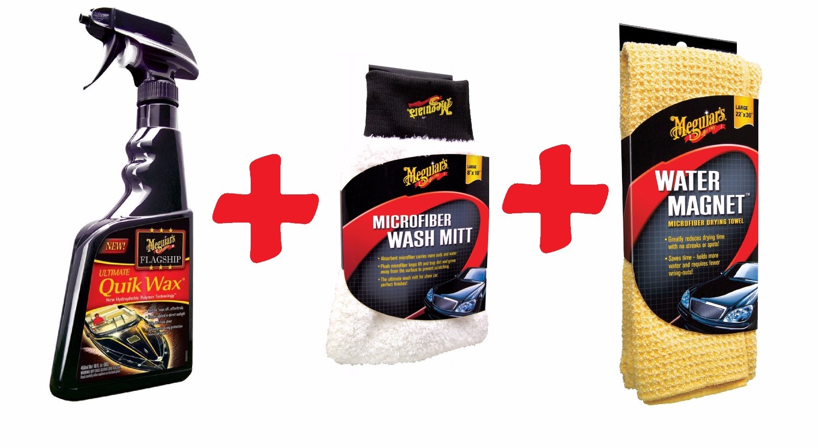 Meguiar's Boat & Car Care Product KITS Wax Micro Fiber Towel Water