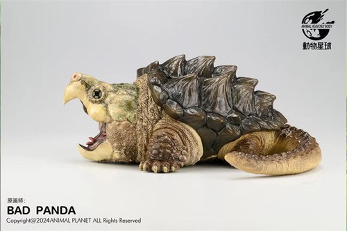 Macrochelys temminckii Animal heavenly body Model Statue Painted 15*11*6cm - Picture 8 of 8