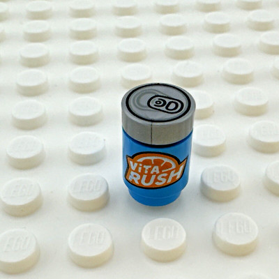 LEGO Minifigure Accessory - Dark Azure - Vita Rush  Can
