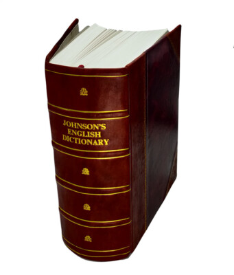 Johnson'S English Dictionary 1830 [Leather Bound]