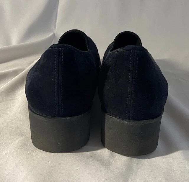 Peter Kaiser Dariana 40,5 Damen Dunkelblau Stretch Wildleder Plateau 4cm Slipper - Bild 3 von 4