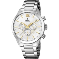 Festina Chronograph Timeless Steel Men's Watch F20343/1 