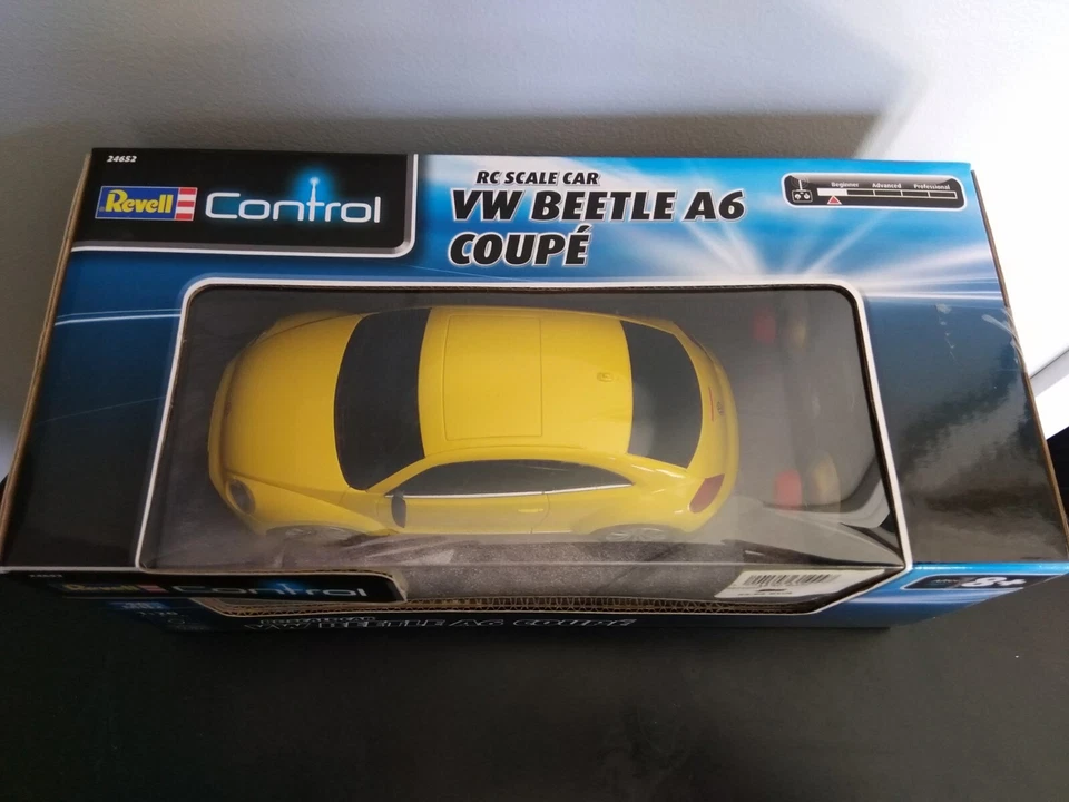 Sealed Revell Control Battery R/C 1:20 Yellow VW New Beetle A6 MK2 Coupe 40MHz - Image 2 of 4