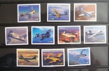 3916-3925 American Advances in Aviation All 10 Single 37¢ Stamps MNH