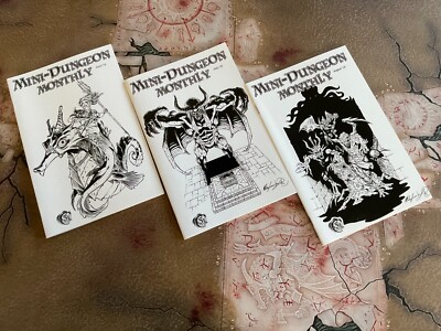 Mini-Dungeon Monthly rpg lot AAW Games OSR 5E Pathfinder June, July, August 2019