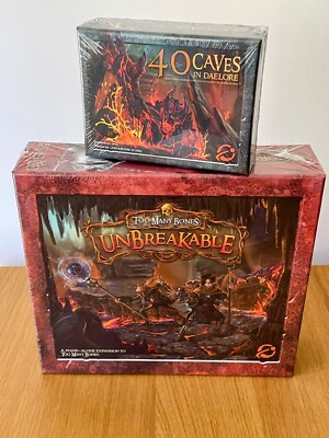 Too Many Bones UNBREAKABLE + 40 Caves in Daelore Expansion - CTG - Neu, Sealed