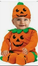 Lil' Pumpkin Jack O'Lantern Costume Infant Size 0-6 Months Rubies NEW