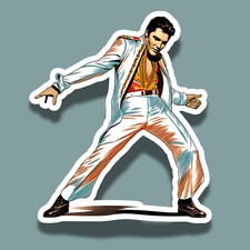 Elvis Presley Dancing Art Style 4" Vinyl Sticker