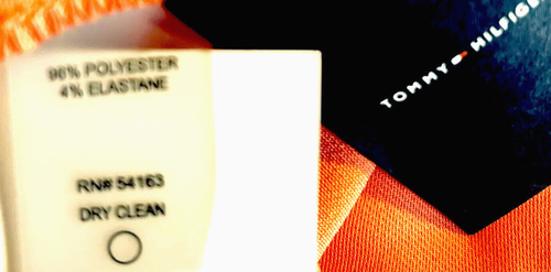 Tommy Hilfiger Ladies dress 2 coral draw tie pockets elastic waist buttons $129 - Picture 6 of 6
