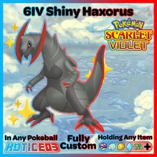 ✨ Shiny Haxorus 6IV ✨ Pokemon Scarlet & Violet 🚀 Fast Trade 🚀