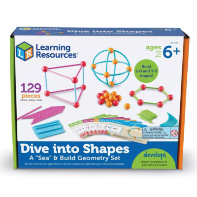 Learning Resources Dive into Shapes! A Sea & Build Geometry Set