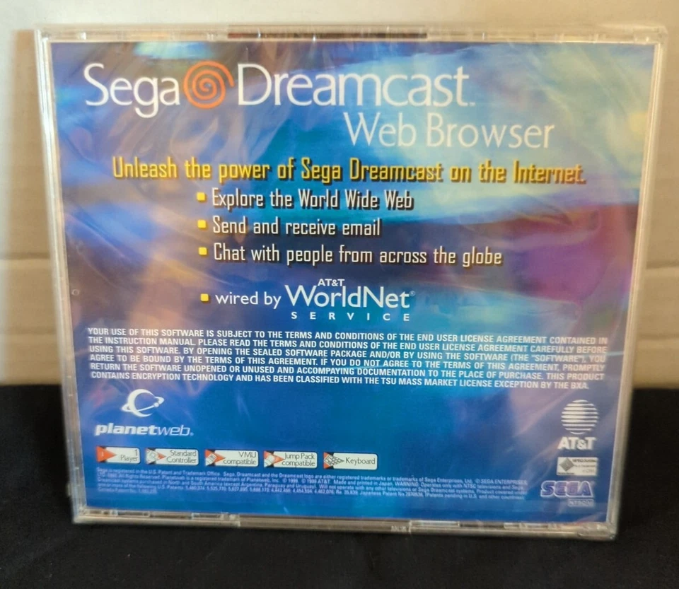 SEGA Dreamcast Web Browser (Sega Dreamcast, 1999) **BRAND NEW! Torn plastic - Image 2 of 2
