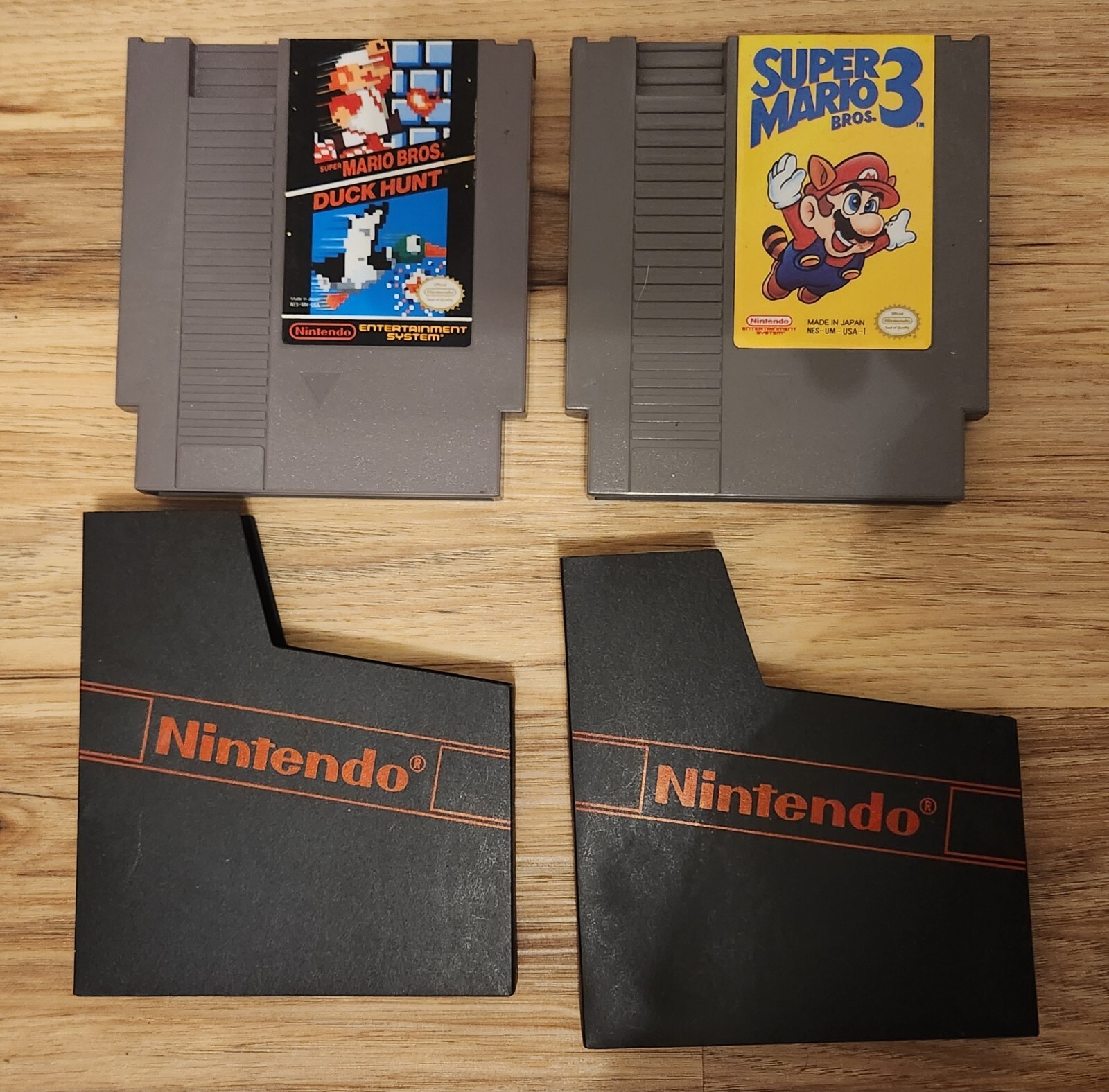 NES Super Mario Bros/Duck Hunt, Super Mario Bros 3, Zapper, Game Genie