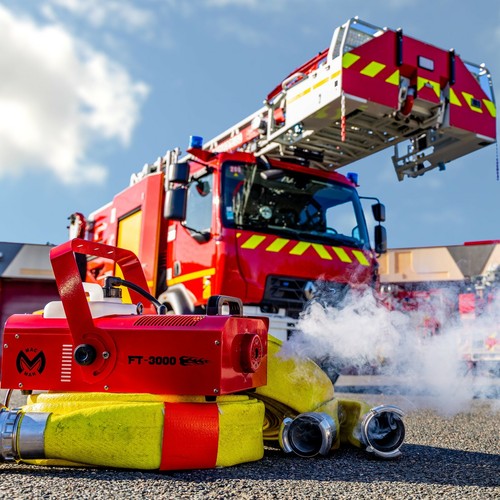 F3000 DMX Nebelmaschine rot, Funkfernbedienung FOG 3000W Nebel Rauch Feuerwehr - Bild 5 von 10