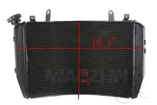 Black Radiator Cooling Engine Fit For Yamaha YZF R1 YZFR1 YZF-R1 2007-08 2007 08