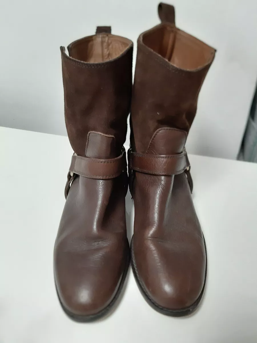 Massimo dutti brown boots cheap