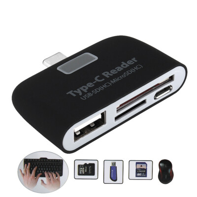 USB 3.1 Typ C auf USB3.0 OTG HUB Adapter & SD/TF Micro SD Speicherkartenleser