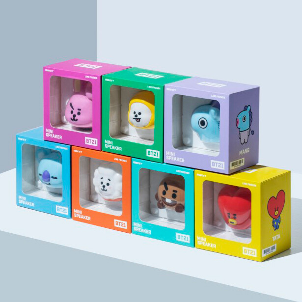 BTS BT21 Official Authentic Easy to Carry Bluetooth Mini Speaker