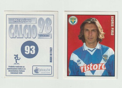MERLIN CALCIO 98 FIGURINA 93 ANDREA PIRLO BRESCIA N VELINA