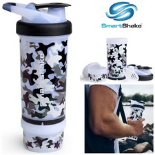 Smart Shake Protein Bottle Mixer Shaker Cup SmartShake Revive White Camo 750ml