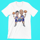Karl Malone John Stockton Utah Jazz Caricature Nba Premium Blend Graphic T-Shirt