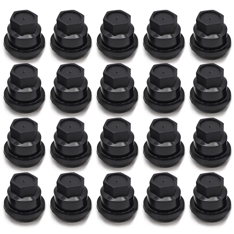 Ajuste CHEVROLET S10 BLAZER GMC JIMMY SONOMA 20 PIEZAS TAPA TUERCA NEGRA Foto 2 de 4